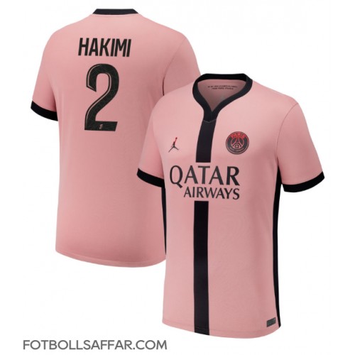 Paris Saint-Germain Achraf Hakimi #2 Tredjeställ 2024-25 Kortärmad